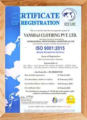 e3 certification of registration vanshaj