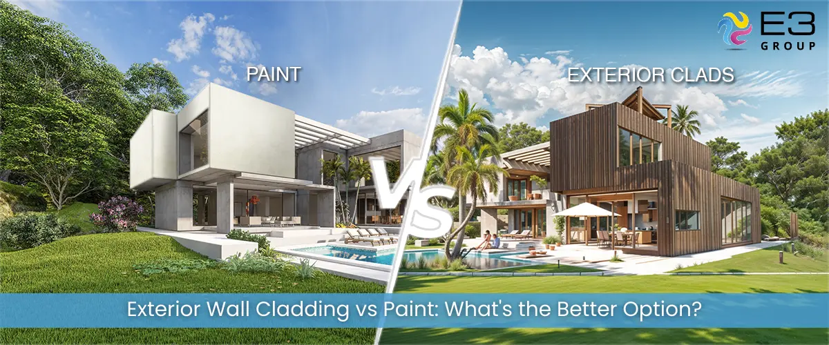 Exterior Wall Cladding vs Paint