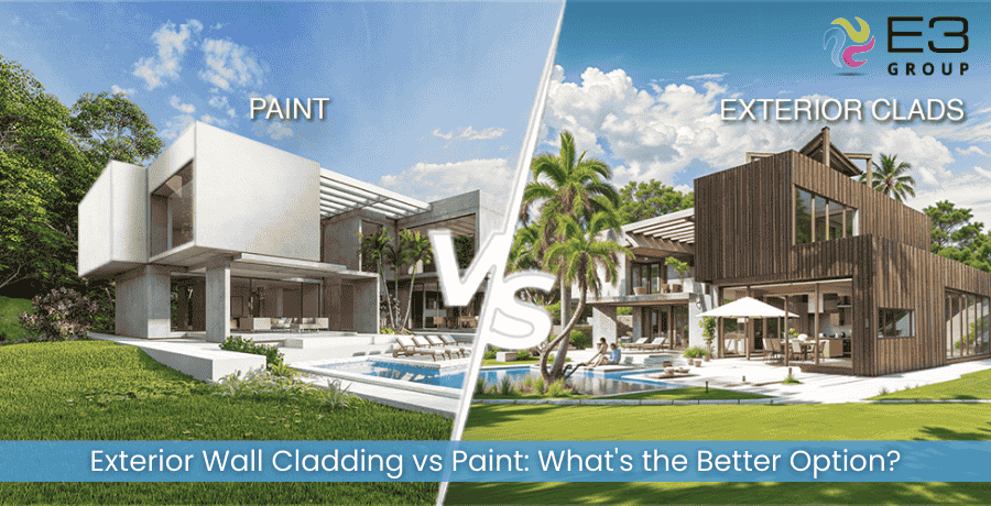 Exterior Wall Cladding vs Paint