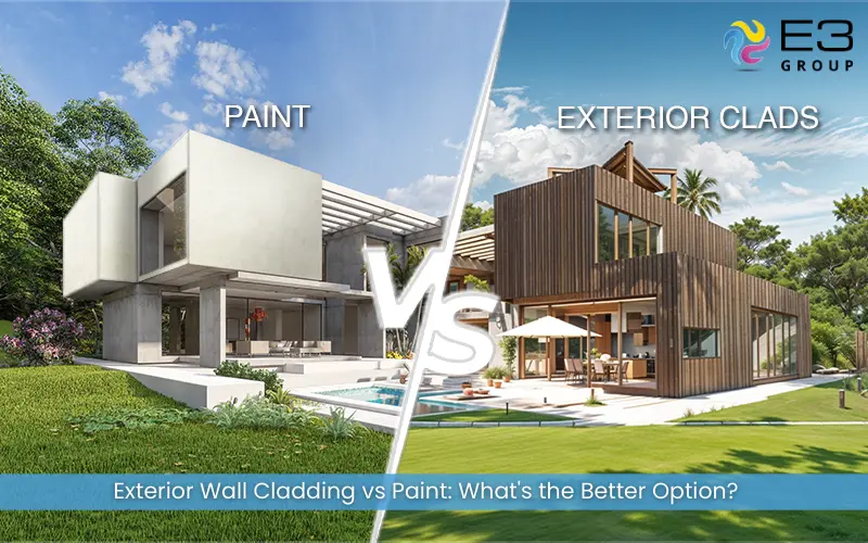 Exterior Wall Cladding vs Paint