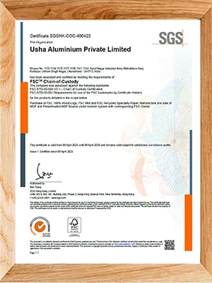 E3 Group Certificate FSC
