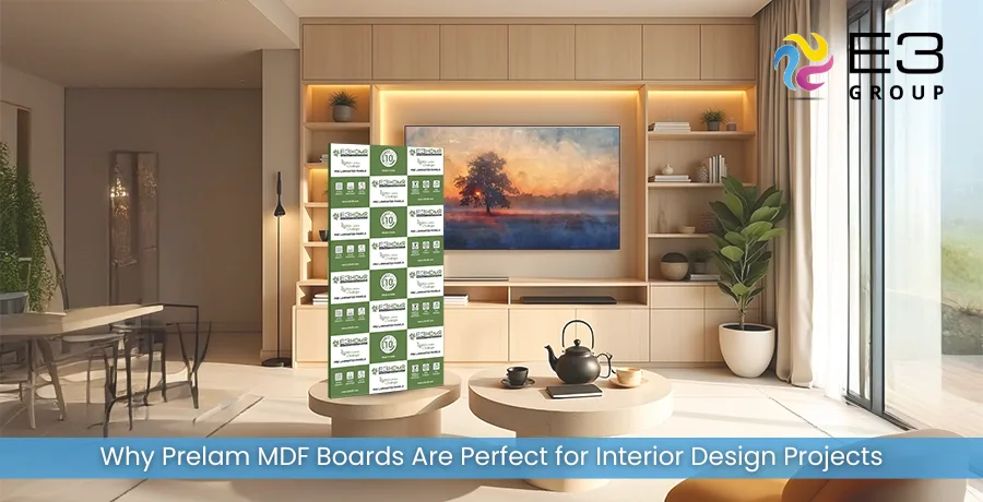 Why Prelam MDF Boards Are Perfect for Interior Design Projects | E3 Group