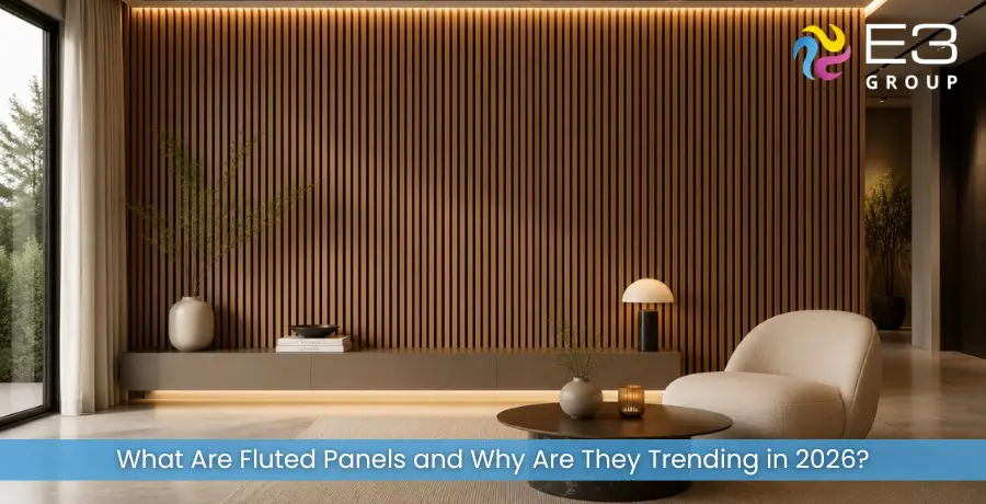 Pk-fluted panels